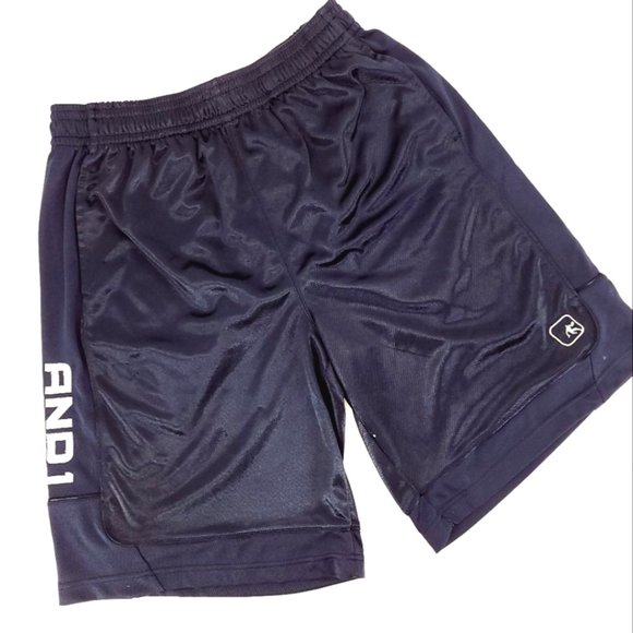 Navy Blue Athletic Basketball Shorts 